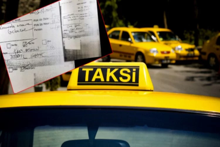 Turiste özel dudak uçuklata taksi tarifesi