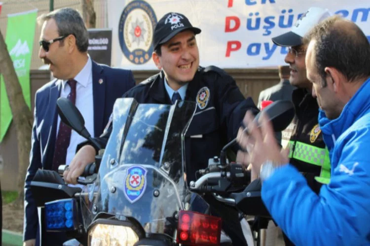 Bursa'da 'Engelli polisler' iş başında