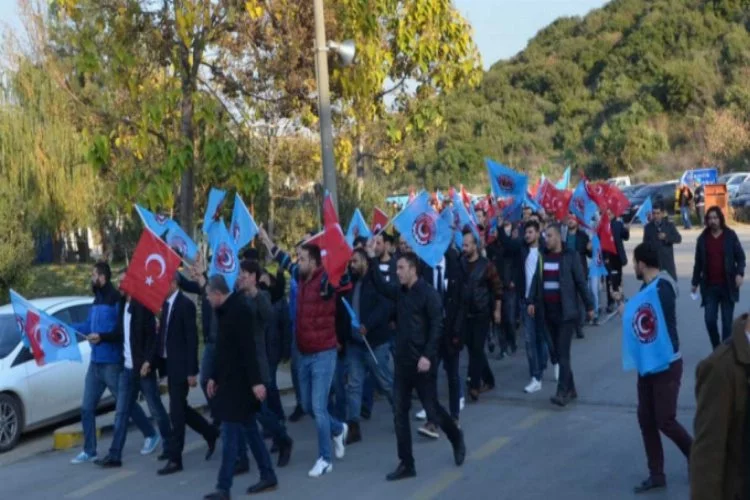Bursa'da metal işçilerinden eylem!
