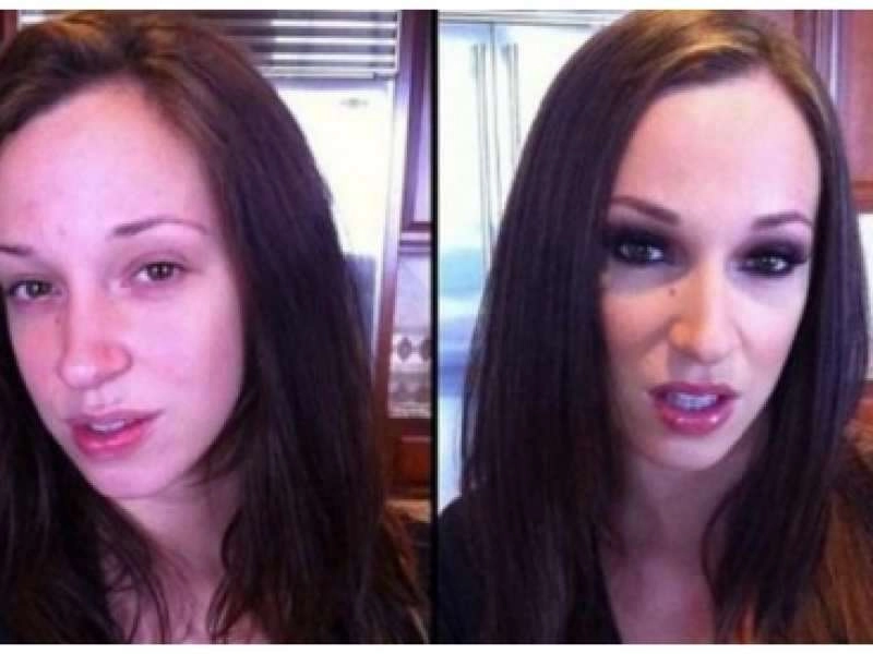 Porno yıldızlarının makyajsız fotoğrafları şoke etti