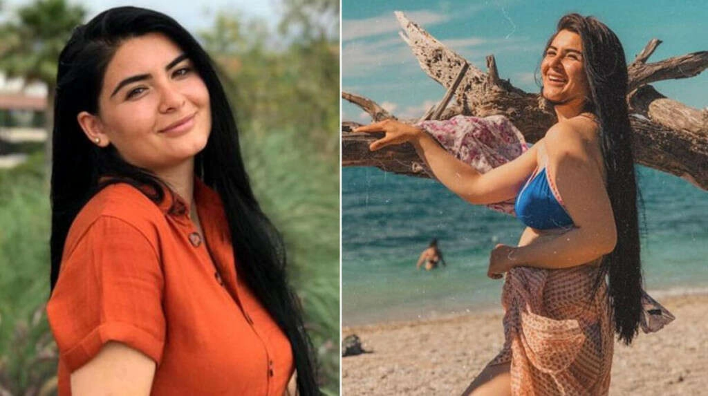 Gelin adayı Hanife'den mini elbiseli poz