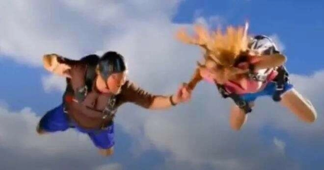 Paraşütte cinsel ilişkiye girmenin sonu kötü bitti!