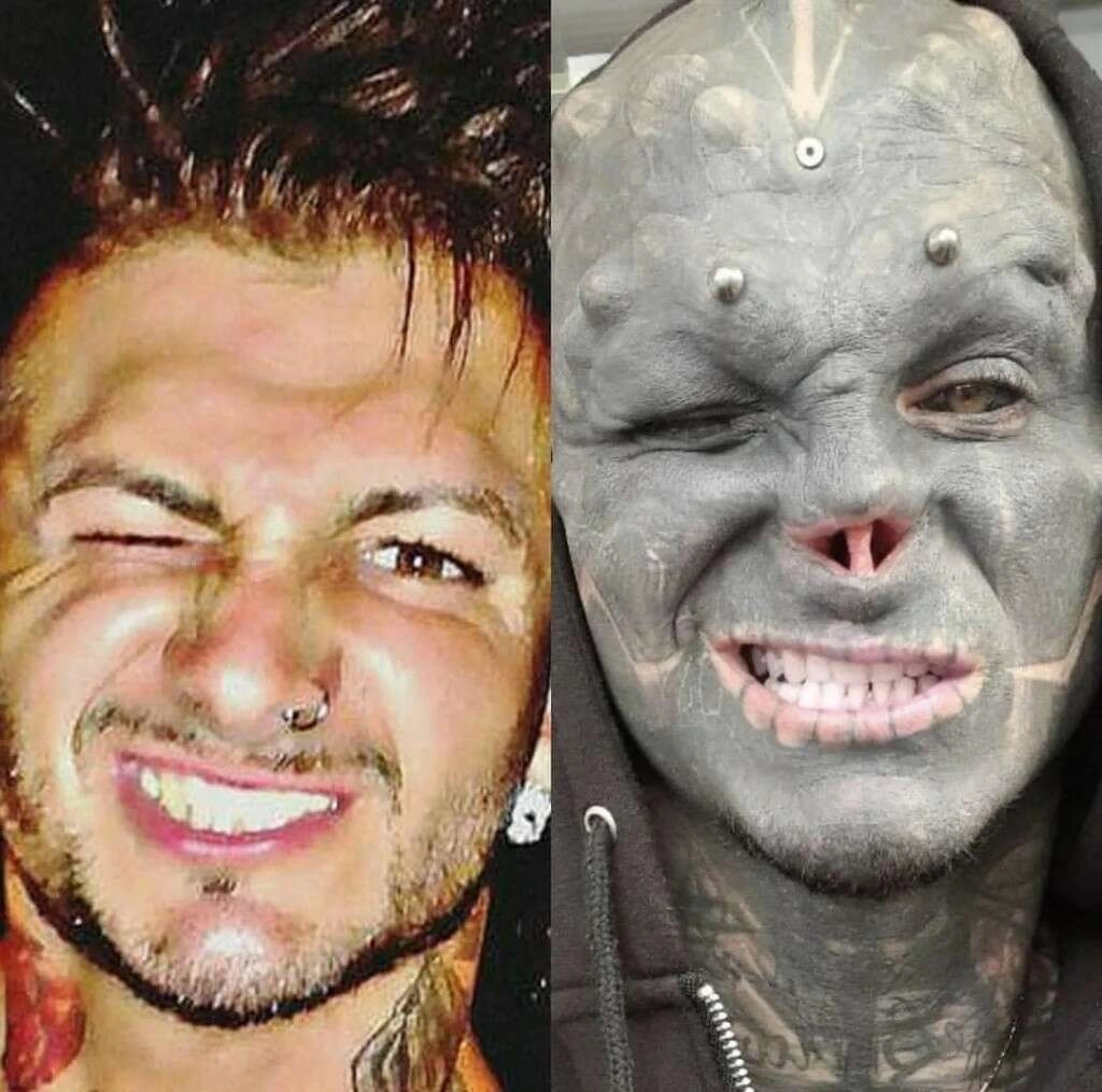 Uzaylılara benzemek için kendini bu hale getirdi!