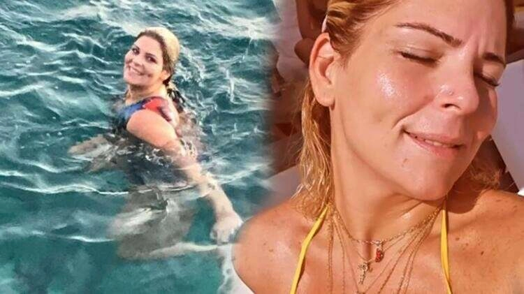 93 kilo veren Pelin Öztekin ekim sonu denize girdi!