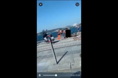 Sahilde skandal görüntüye gözaltı!