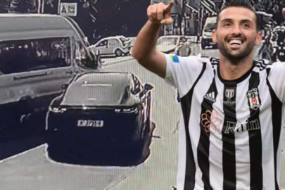 Beşiktaşlı futbolcu Umut Meraş'ın kaza görüntüleri ortaya çıktı