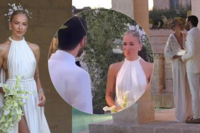 Burcu Esmersoy, Nazım Akmandil ile İtalya'da evlendi