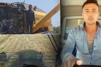 Biçerdövere kapılan çiftçi feci şekilde can verdi!