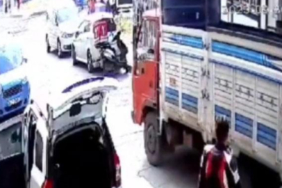 Babasının kamyonetini kaçıran çocuk dehşet saçtı