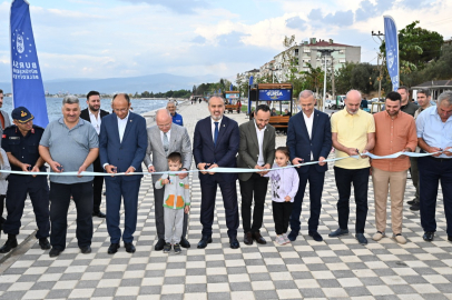 Bursa'da Kurşunlu sahilindeki kordon 1 kilometre daha uzatılıyor