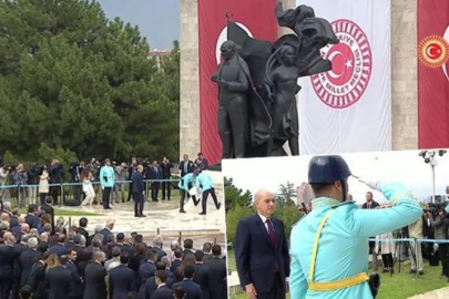 TBMM Başkanı Kurtulmuş Atatürk anıtına çelenk bıraktı