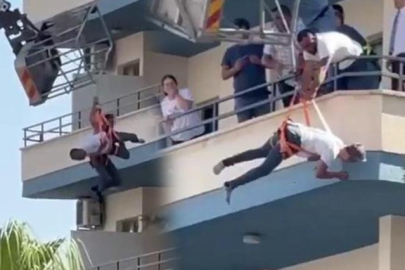 Havada asılı kaldılar! Dehşet anlarını görgü tanıkları anlattı...