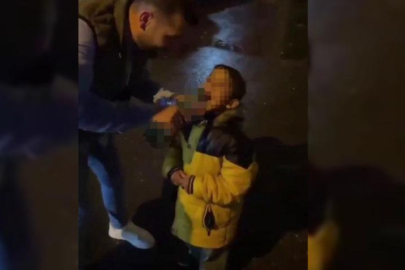 Küçük çocuğa alkol içirip video çeken şahıs yakalandı