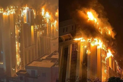 Mısır'da polis binasını alevler sardı! 38 kişi yaralandı