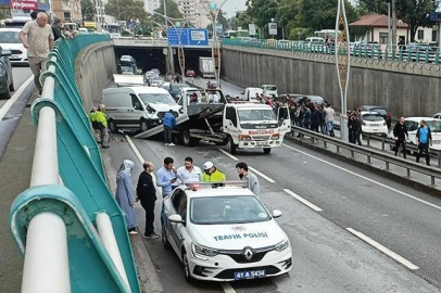 Zincirleme kazada 7 araç birbirine girdi!