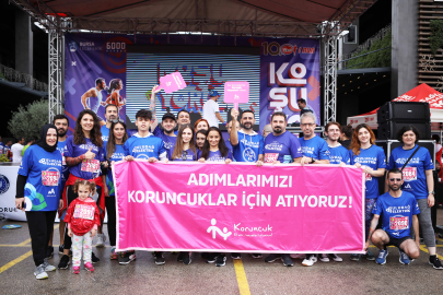 Uludağ Elektrik koşu takımı, 'Hayalim Okul' projesi için koştu