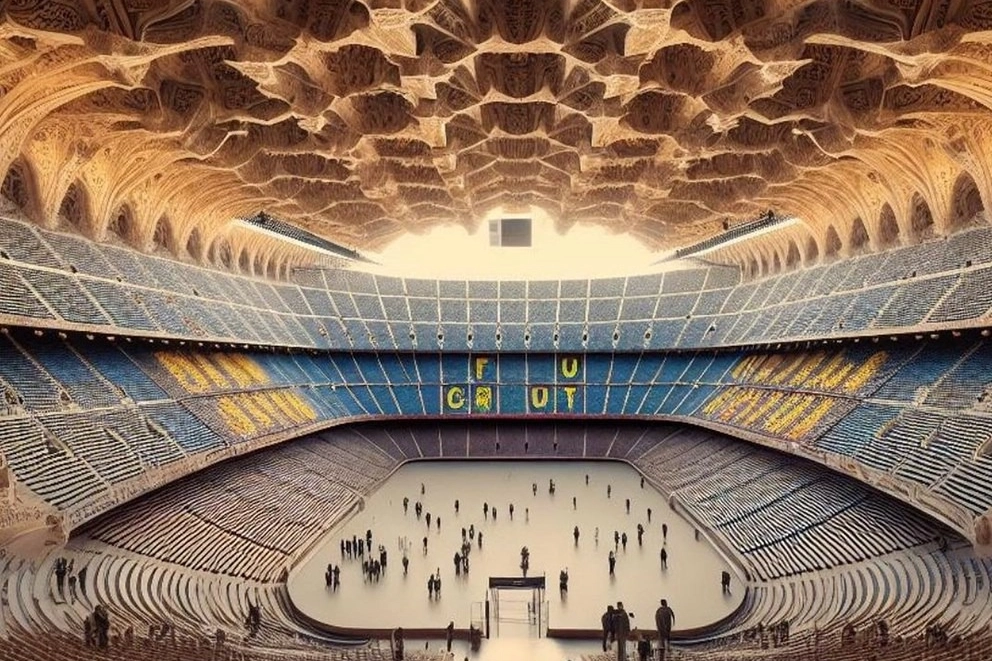 Yapay zeka Camp Nou stadını yeniden tasarladı