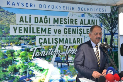 Bakan Özhaseki Ali Dağı Mesire Alanı'nın açılışına katıldı