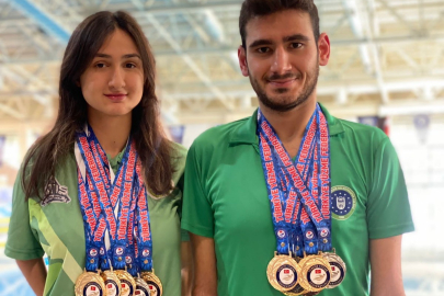 Bursa Büyükşehirli yüzücülerden 37 madalya