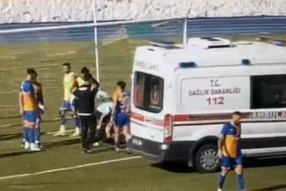 Bursa takımının maçında korku dolu anlar! Maçın hakemi hayatını kurtardı...