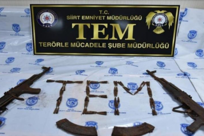 Terör operasyonu! Silah ve fişekler ele geçirildi