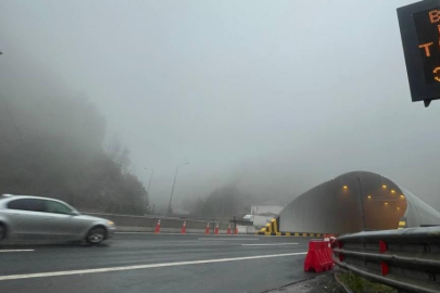 Bolu Dağı'nda sağanak ve sis etkili oluyor