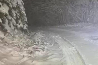 Karabük'ün yüksek kesimlerinde kar etkili oldu