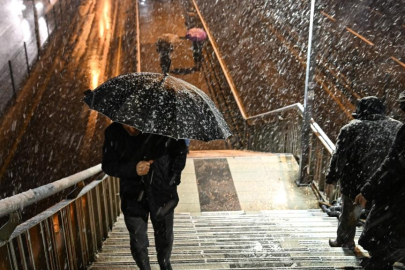 İstanbul'da bazı bölgelerde kar başladı