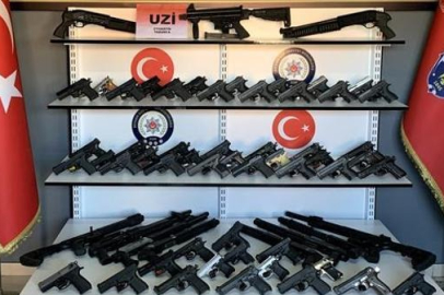 Silahları çamaşır makinesine saklamışlar