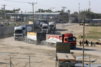 Gazze Şeridi'ne dün insani yardım taşıyan 150 tır girdi