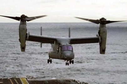 ABD askeri uçağı okyanusa düştü! Son görüntüsündeki 'alev' detayı...