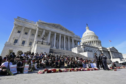 ABD Kongre üyelerinden Beyaz Saray önündeki Gazze için açlık grevine destek