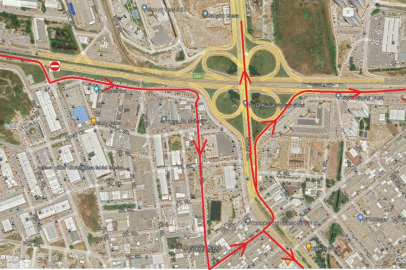 Bursa Beşevleri Kavşağı'nda trafik düzenlemesi