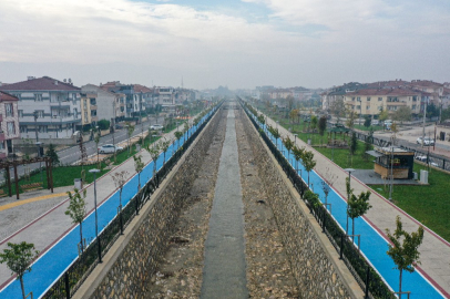 Bursa'da dere ıslahıyla hayata geçirilen "Kanal İnegöl" yeni sosyal yaşam alanı oldu