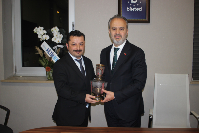Bursa'da NİLTİMDER'den Başkan Alinur Aktaş'a ziyaret
