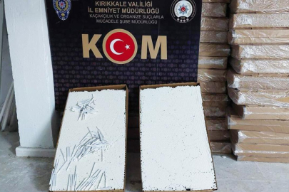 Kırıkkale'de 345 bin 800 makaron ele geçirildi