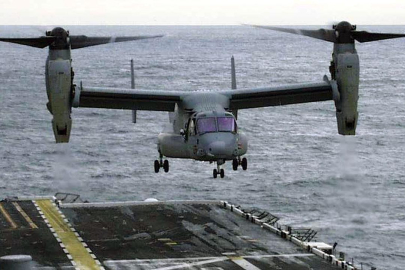 ABD ordusu, Japonya'daki kazanın ardından "Osprey" hava araçlarını yere indirme kararı aldı