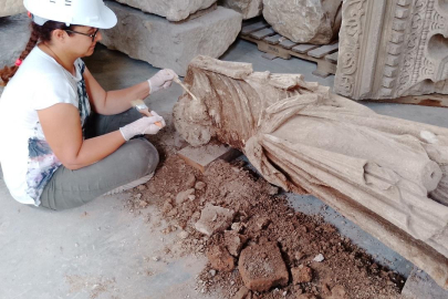 Dans Eden Musa heykeli yaklaşık 22 asır sonra gün yüzüne çıkarıldı