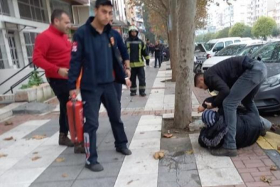 Kendi yakmakla tehdit etti, polisler böyle kurtardı