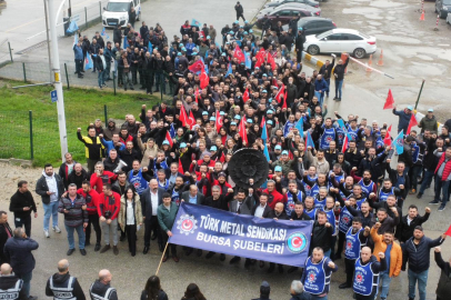Türk Metal Sendikası Bursa'da ayaklandı: MESS'e karşı ilk uyarı eylemi...