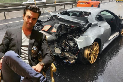 Ünlü iş insanı kaza yaptı! Ferrari pert oldu...