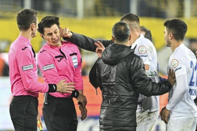 Ankaragücü - Rizespor maçında olay! Faruk Koca, Halil Umut Meler'e yumruk attı