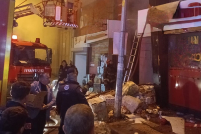 Bursa'da bir markette çıkan yangın söndürüldü