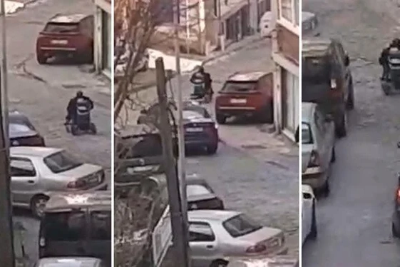 Tekerlekli sandalyesiyle geldi, eski eşini vurup kaçtı