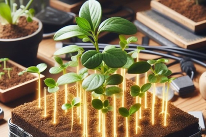 Bitki büyümesini hızlandıran elektronik toprak geliştirdi