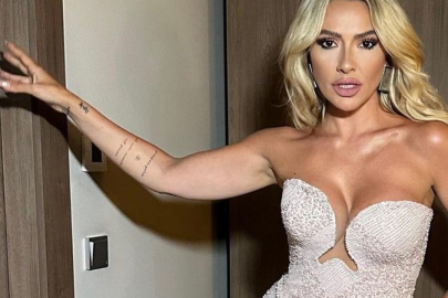 Hadise'nin yeşil, bol yırtmaçlı elbisesi gündem oldu!