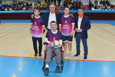 Engelli voleybol takımına büyük destek