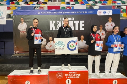 Bursa Nilüferli karatecilerden 2’si altın 3 madalya&nbsp;