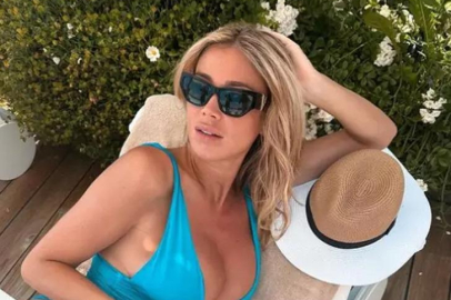 Loris Karius ile birlikte olan sunucu Diletta Leotta sütyenli pozuyla yeni imajını gösterdi