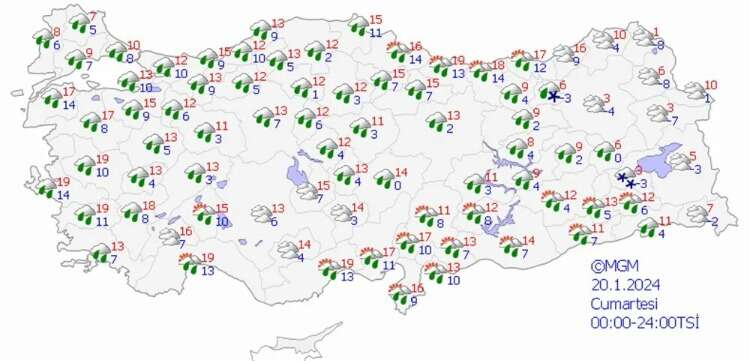 20 OCAK CUMARTESİ HAVA NASIL OLACAK?